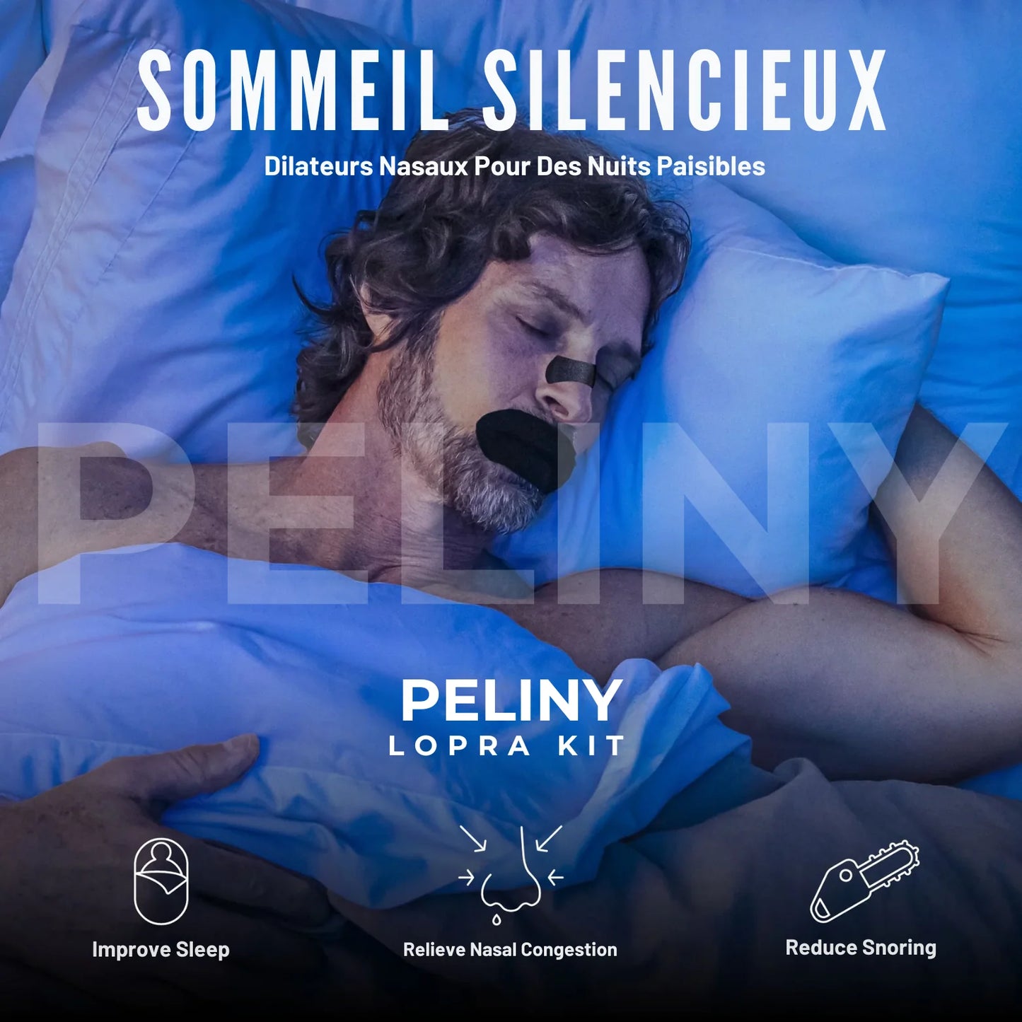 Pack Lopra Kit (MouthTape + NoseStrip)- Peliny®