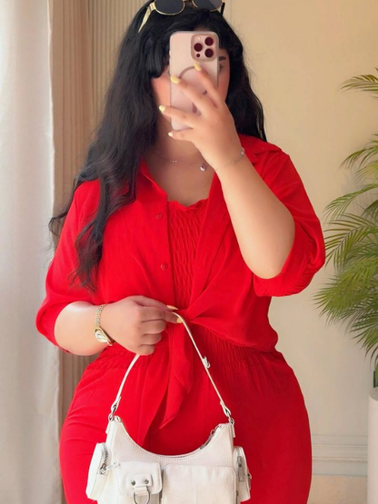 سلوبيط مع فيست روعة اجود انواع ثوب كريب الممتاز