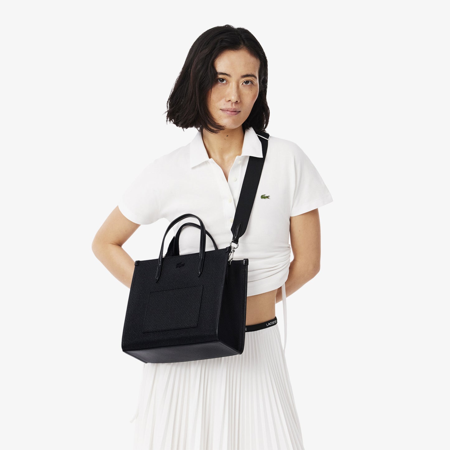 Petit sac à main Chantaco en cuir | Lacoste